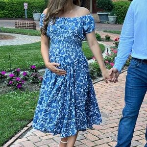Blue Floral Dress